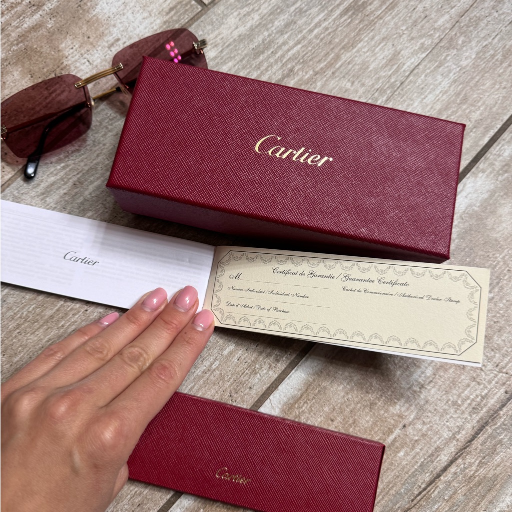 Cartier Sunglasses With A Box And Certificate